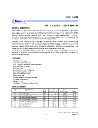 Datasheet W981216 производства Winbond